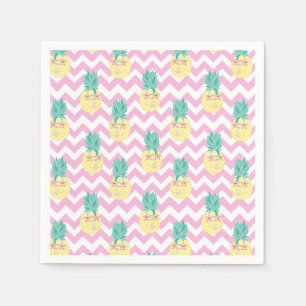 Pineapples and Chevron Napkins