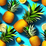 Pineapples And Lemons Magnet<br><div class="desc">Summer design of Pineapples and lemons for this magnet. Don't miss out on the matching coaster set,  and other products.</div>