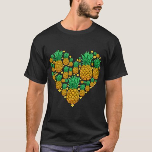 Pineapples as Heart Pineapple T_Shirt