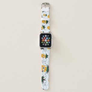 Pineapples, boat: cute ocean pattern. apple watch band