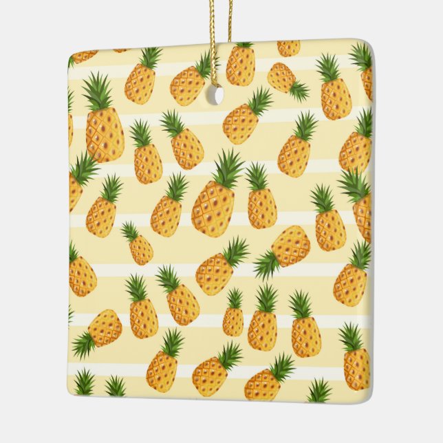 Pineapples Ceramic Ornament (Left)