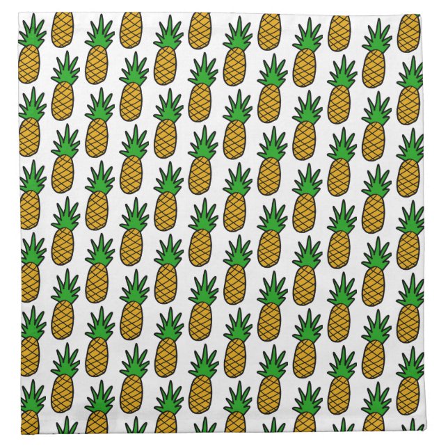 Pineapples Cloth Napkin (Front)