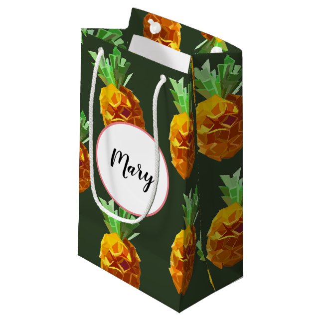 Pineapples  Custom  Gift Bag (Front Angled)