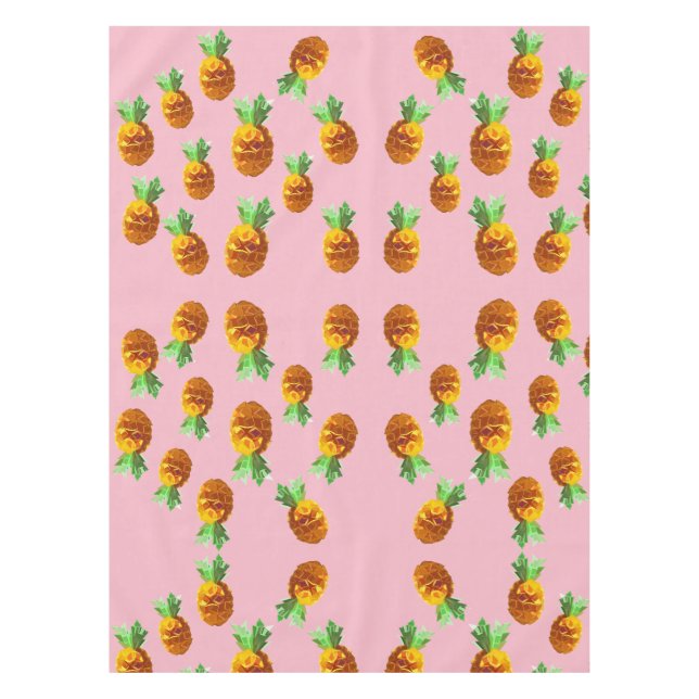 Pineapples Custom Table Cloth (Front)