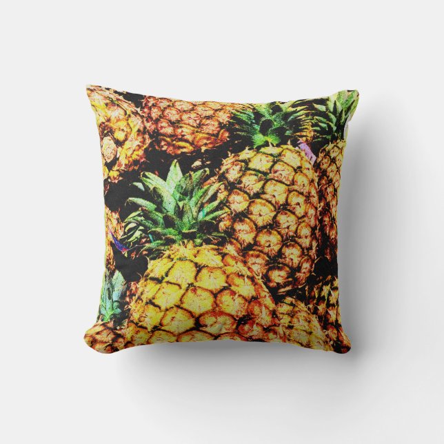 "Pineapples" Cute Photo. Buy Now Throw Pillow (Front)