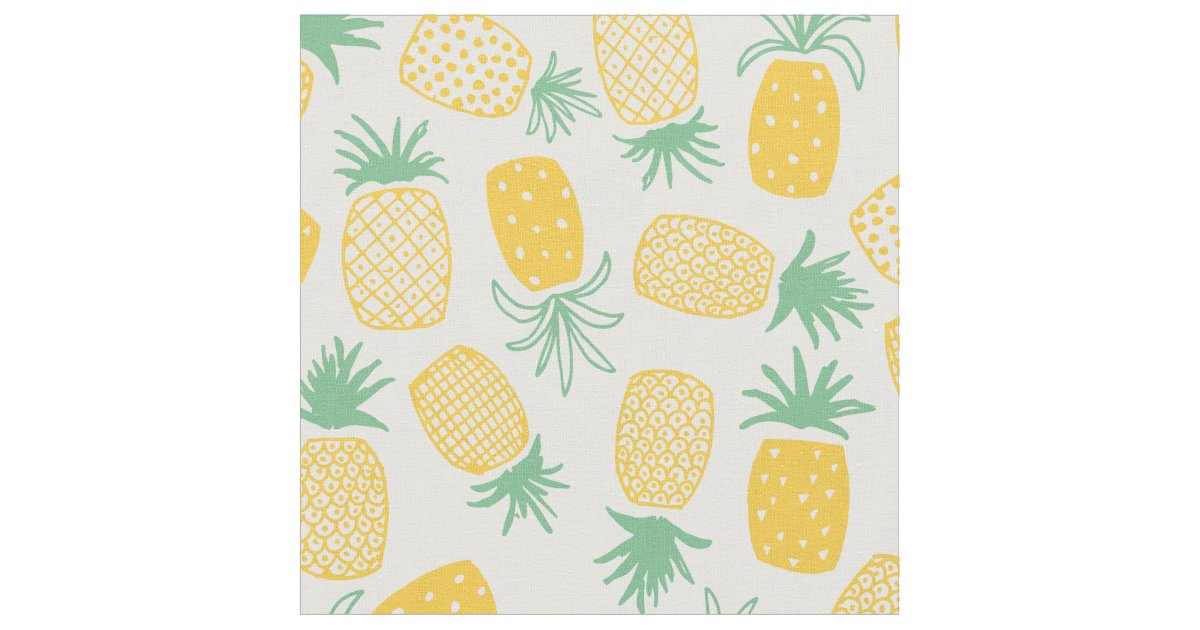 Pineapples Fabric Zazzle