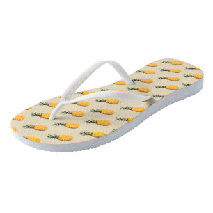Pineapples flip flops