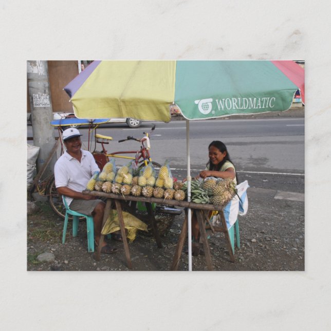 Pineapples for sale postcard (Front)