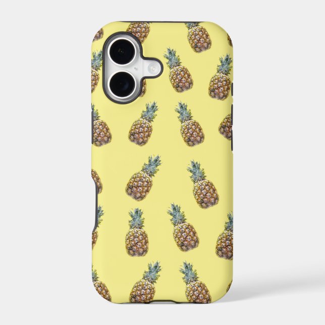 Pineapples Fruit Pattern  Iphone Case (Back)