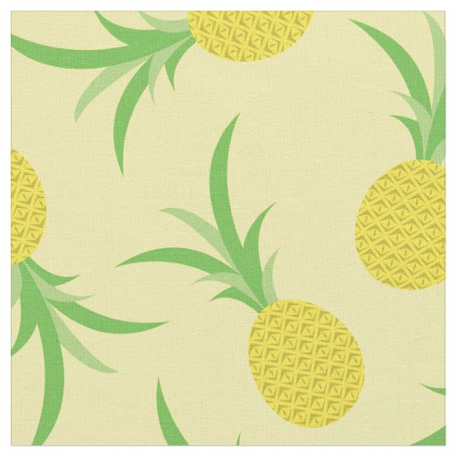 Pineapples Fruit Tropical Kid Cute Fabric