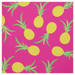 Pineapples Fruit Tropical Kid Cute Pink Girls Fabric
