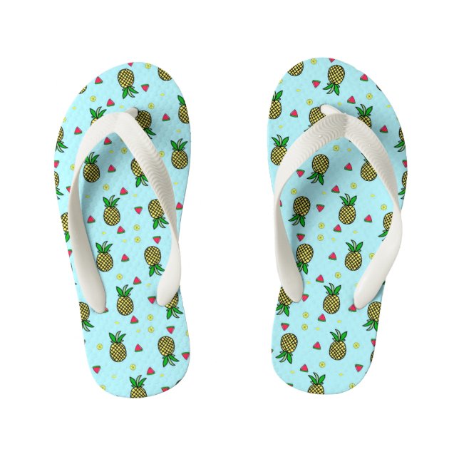 Pineapples Kid's Flip Flops (Footbed)