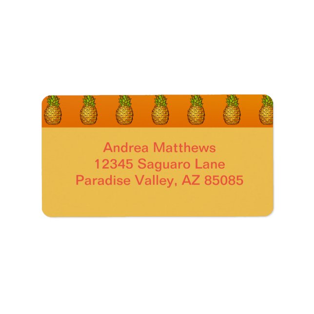 Pineapples Label (Front)