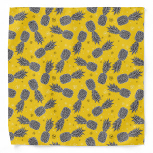 Pineapples On Gold Bandana