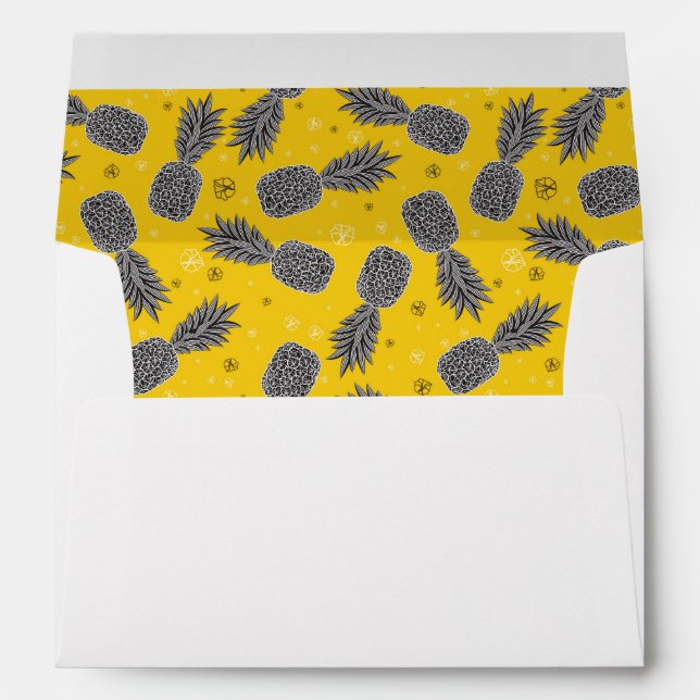 Pineapples On Gold Envelope (Back (Bottom))