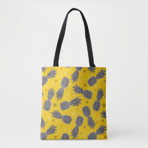 Pineapples On Gold Tote Bag