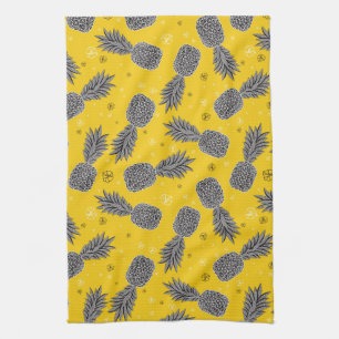 Pineapples On Gold Towel