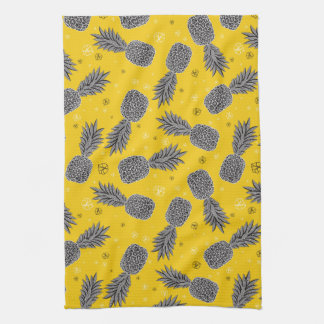 Pineapples On Gold Towel