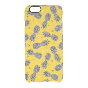 Pineapples On Gold Clear iPhone 6/6S Case