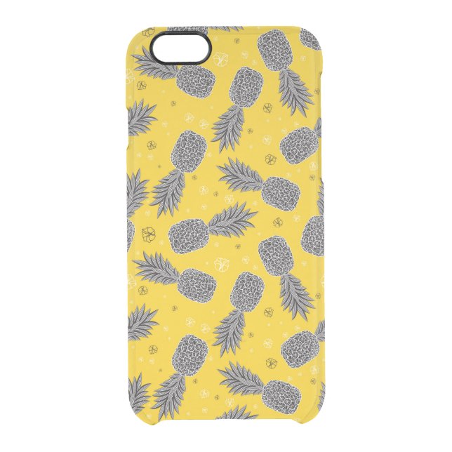Pineapples On Gold Uncommon iPhone Case (Back)