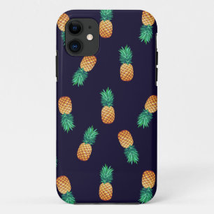 Pineapples On Navy iPhone 11 Case