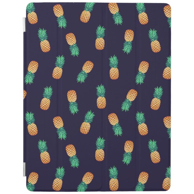 Pineapples On Navy iPad Smart Cover (Front)