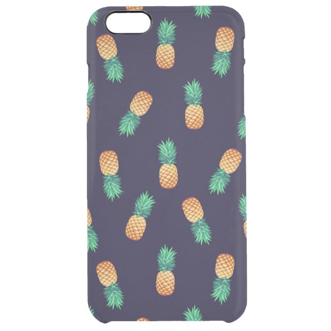 Pineapples On Navy Uncommon iPhone Case (Back)