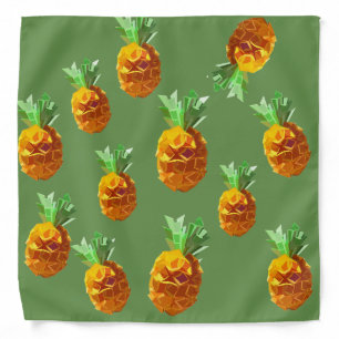 Pineapples, Origami Fruits Bandana