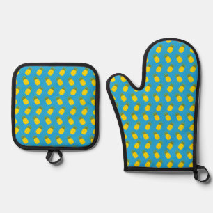 Pineapples Oven Mitt & Pot Holder Set