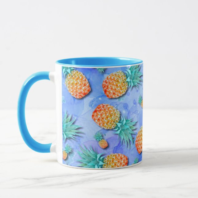 Pineapples. Paint. Party. Mug (Left)