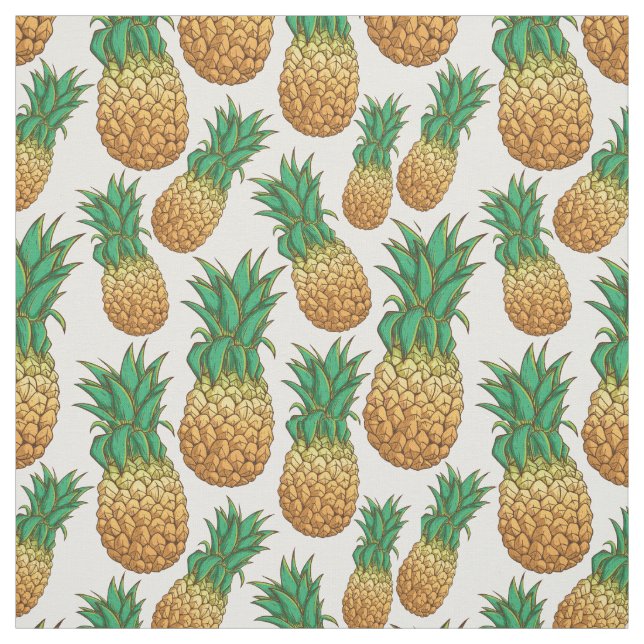 Pineapples Pattern fabric (Swatch)
