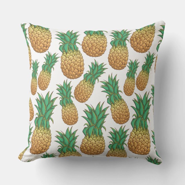 Pineapples Pattern throw pillows (Front)