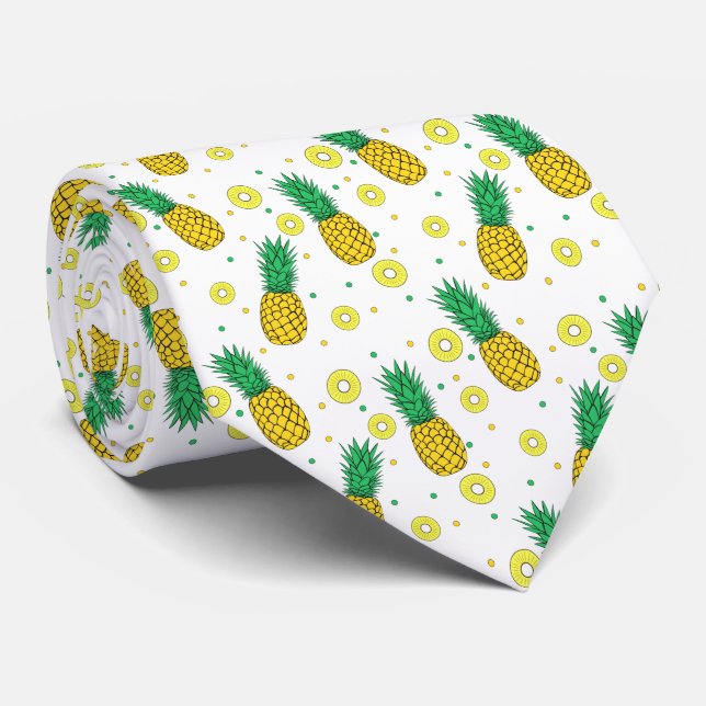 Pineapples pattern tie (Rolled)