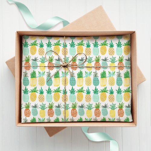 Pineapples Summer Tropical Tropics  Tissue Paper