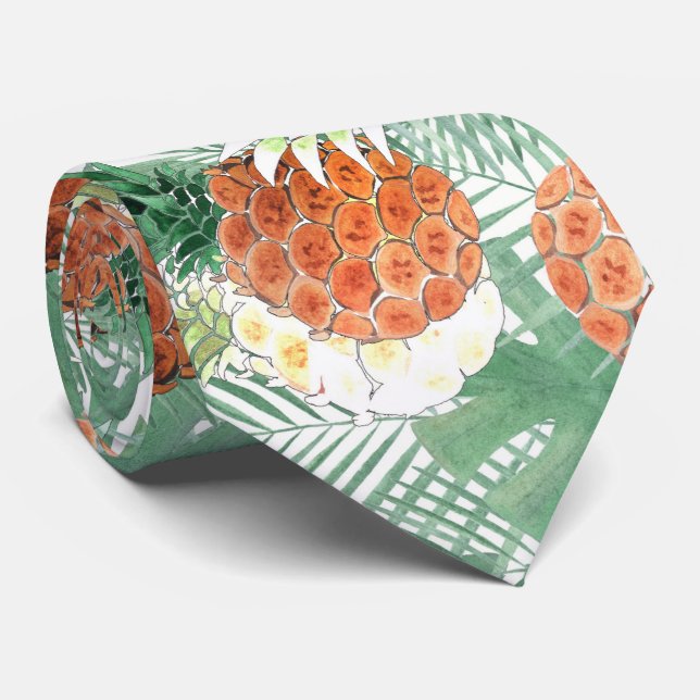 Pineapples, sweet couple, fruit neck tie (Rolled)