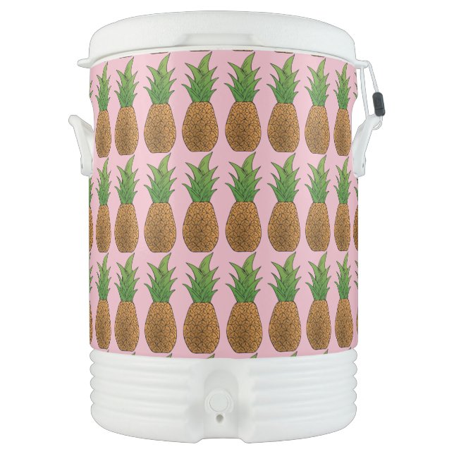 Pineapples Thunder_Cove  Beverage Cooler (Front)