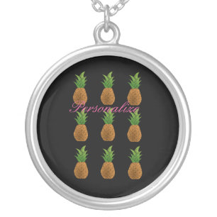 Pineapples Thunder_Cove Silver Plated Necklace
