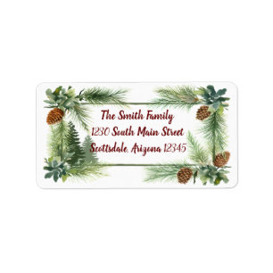 Pinecone 2.37x1.25 Address Label
