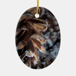 Pinecone Ceramic Ornament