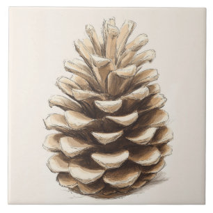 Pinecone Ceramic Tile