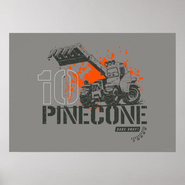 Pinecone Graphic Poster (Front)