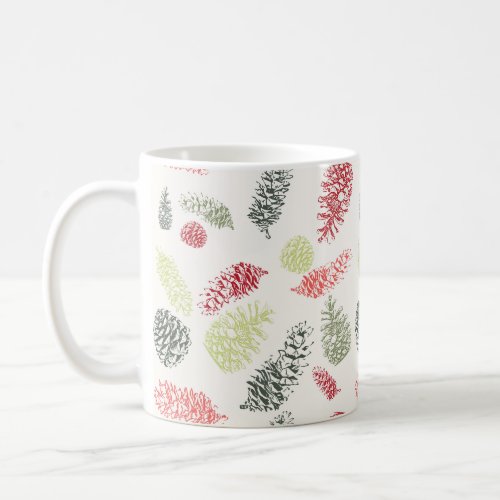 Pinecone Holiday Christmas Mug