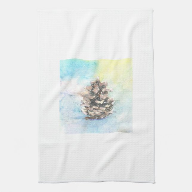 Pinecone Kitchen Dish Towel (Vertical)