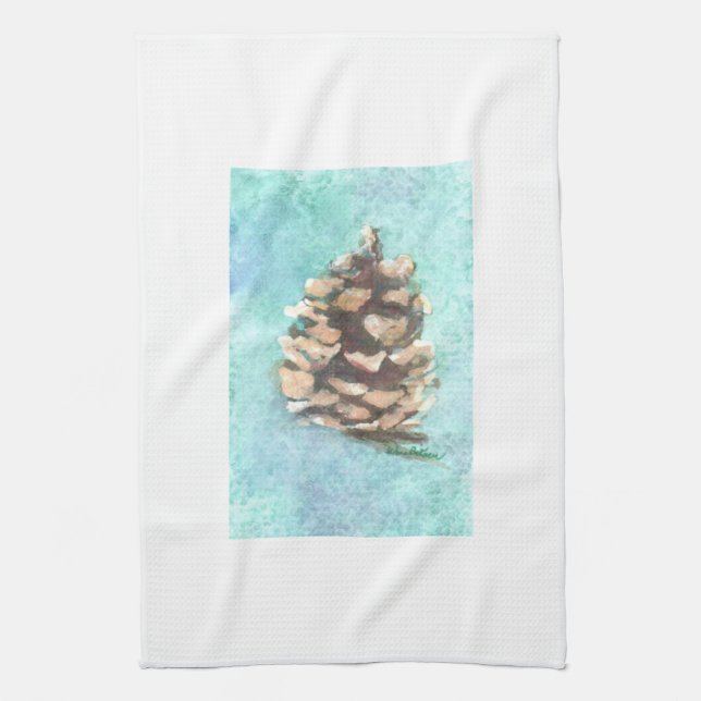 Pinecone Kitchen Dish Towel (Vertical)