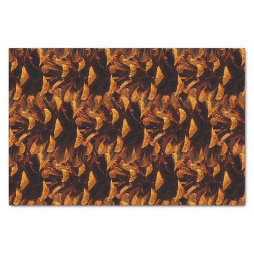 Pinecone pattern rustic fall nature tissue paper