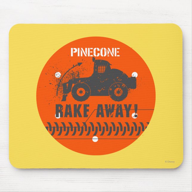 Pinecone Rake Away! Mouse Pad (Front)
