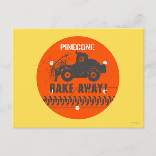Pinecone Rake Away Postcard