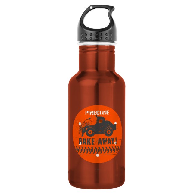 Pinecone Rake Away! Stainless Steel Water Bottle (Front)