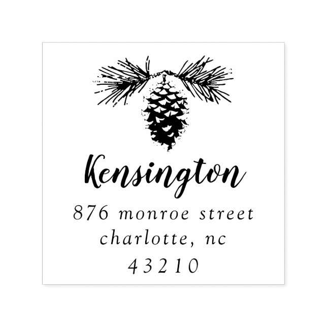 Pinecone | Return Address Self-Inking Stamp (Design)