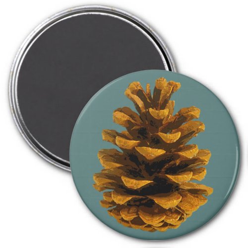 Pinecone rustic nature magnet